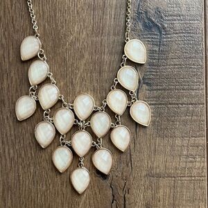 Xhilaration Cream Teardrop Necklace